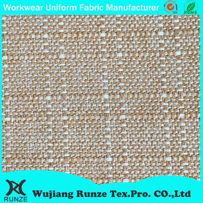 Density Customizable Anti-Fungus Fabric for Fashion Clothing Plain Fake Hemp Linen Like Tweed
