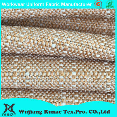 Density Customizable Anti-Fungus Fabric for Fashion Clothing Plain Fake Hemp Linen Like Tweed