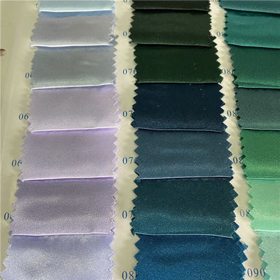 High- Shiny Polyester Spandex Fabric for Lady Clothing Stain Resistant 50D*75D Yarn Count