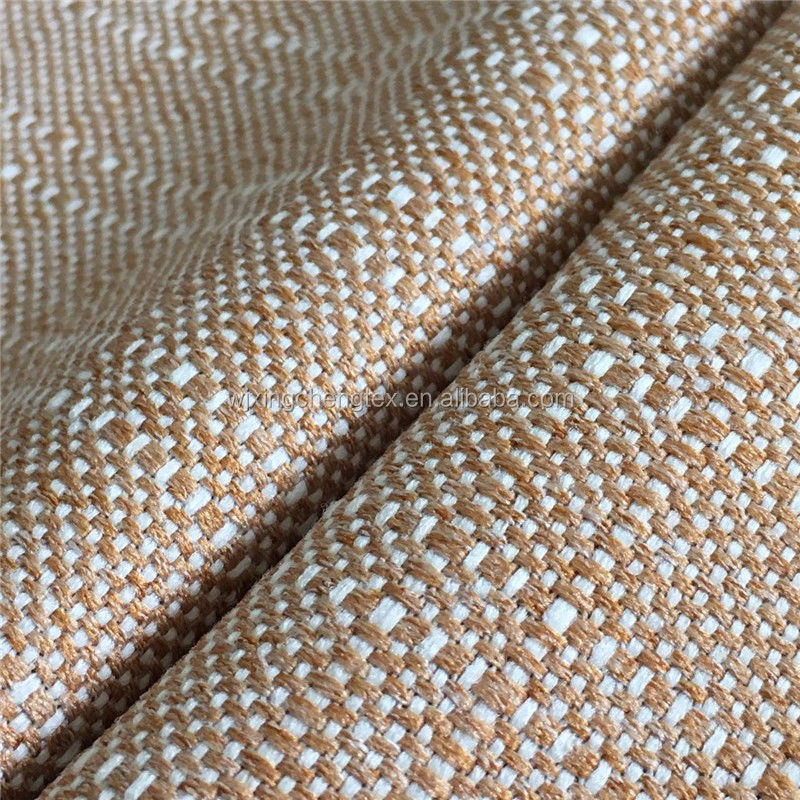 Density Customizable Anti-Fungus Fabric for Fashion Clothing Plain Fake Hemp Linen Like Tweed